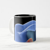 Tasse 2 Couleurs Dent, section transversale transparente d'une (Devant gauche)