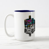 Tasse 2 Couleurs Denver, Colorado en graffiti (Gauche)