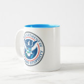 Tasse 2 Couleurs Département de stupidité de patrie (Devant gauche)