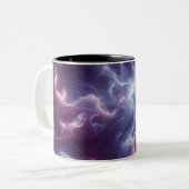 Tasse 2 Couleurs Dépeindre un Art numérique Motif nébuleux et éthér (Devant gauche)