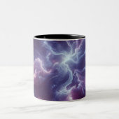Tasse 2 Couleurs Dépeindre un Art numérique Motif nébuleux et éthér (Centre)