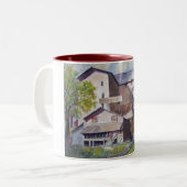 Tasse 2 Couleurs Dépôt-tasse de train de Santa Fe (Devant gauche)