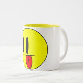 Tasse 2 Couleurs Déranger Visage Fun (Devant droit)