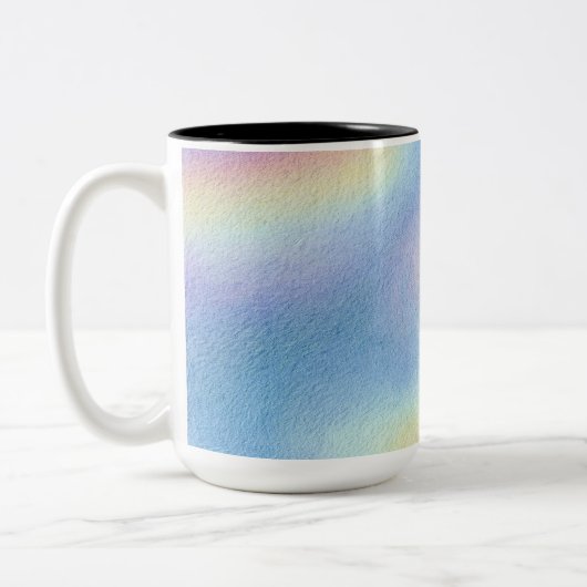 Tasse 2 Couleurs Dérive de ciel pastel (Gauche)