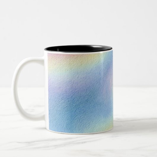 Tasse 2 Couleurs Dérive de ciel pastel (Gauche)