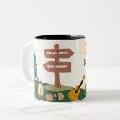 Tasse 2 Couleurs Dernier sentier avant le camp de la future mariée  (Devant gauche)