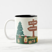 Tasse 2 Couleurs Dernier sentier avant le camp de la future mariée  (Gauche)