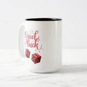Tasse 2 Couleurs dés chanceux jour (Devant gauche)