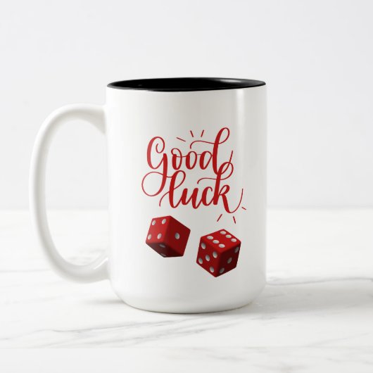 Tasse 2 Couleurs dés chanceux jour (Gauche)