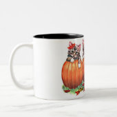 Tasse 2 Couleurs Des chatons en Citrouille pour Halloween (Gauche)