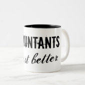 Tasse 2 Couleurs Des comptables il améliorent - l'idée de cadeau (Devant droit)