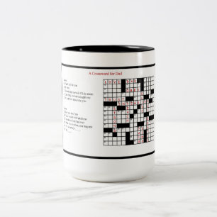 Tasse 2 Couleurs Des mots croisé pour le papa