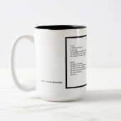 Tasse 2 Couleurs Des mots croisé pour le papa (Gauche)