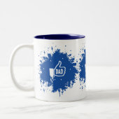 Tasse 2 Couleurs Des pouces superbes comme papa éclaboussant (Gauche)
