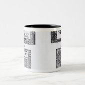 Tasse 2 Couleurs Des six billets d'un dollar colonial (Centre)