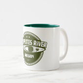 Tasse 2 Couleurs Deschutes River, Oregon (Devant droit)