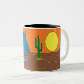 Tasse 2 Couleurs désert mexicain (Devant droit)