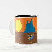 Tasse 2 Couleurs désert mexicain (Devant gauche)