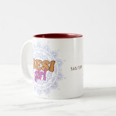 Tasse 2 Couleurs Desi Girl Chakra Nom (Devant gauche)