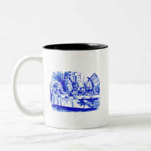Tasse 2 Couleurs Design Bleu Azur Clair Classique Uni