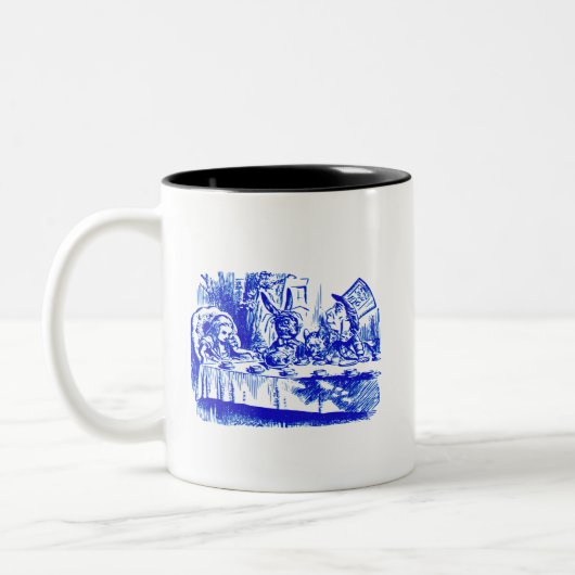 Tasse 2 Couleurs Design Bleu Azur Clair Classique Uni (Gauche)