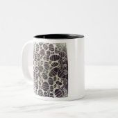 Tasse 2 Couleurs Design d'art abstrait noir et blanc (Devant gauche)