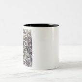Tasse 2 Couleurs Design d'art abstrait noir et blanc (Centre)