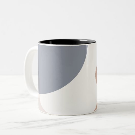 Tasse 2 Couleurs Design d'art Abstrait violet (Devant gauche)