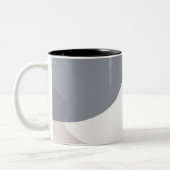 Tasse 2 Couleurs Design d'art Abstrait violet (Gauche)