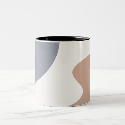 Tasse 2 Couleurs Design d'art Abstrait violet (Centre)