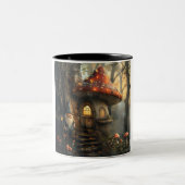 Tasse 2 Couleurs Design de gnome et de champignon (Centre)