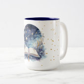 Tasse 2 Couleurs Design de livre céleste (Devant droit)