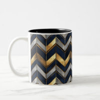 "Design de luxe Art Déco : Or, Argent & Bleu