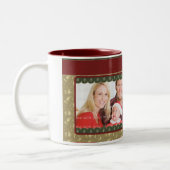 Tasse 2 Couleurs Design de Noël traditionnel élégant (Gauche)