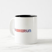 Tasse 2 Couleurs Design de triathlon (Devant gauche)