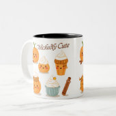 Tasse 2 Couleurs Design d'Halloween mignon (Devant gauche)
