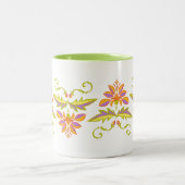 Tasse 2 Couleurs Design floral (Centre)
