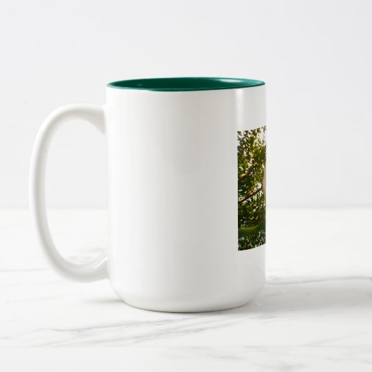 Tasse 2 Couleurs Design rose blanche (Gauche)