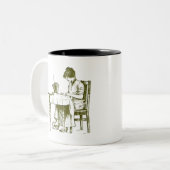 Tasse 2 Couleurs Design Seamstress (Devant gauche)