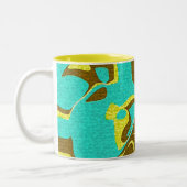Tasse 2 Couleurs Design Turquoise (Gauche)
