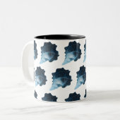 Tasse 2 Couleurs Design vectoriel Ethereal Seashell (Devant gauche)