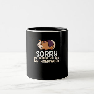 Tasse 2 Couleurs Désolé Mon Cochon De Guinée A Mangé Mes Mains An