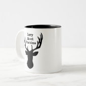 Tasse 2 Couleurs Désolé pour Grand-mère Reindee de Noël (Devant gauche)
