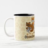Tasse 2 Couleurs Désordre obsédant de chat d'OCD (Gauche)