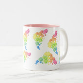 Tasse 2 Couleurs Dessin (Devant droit)