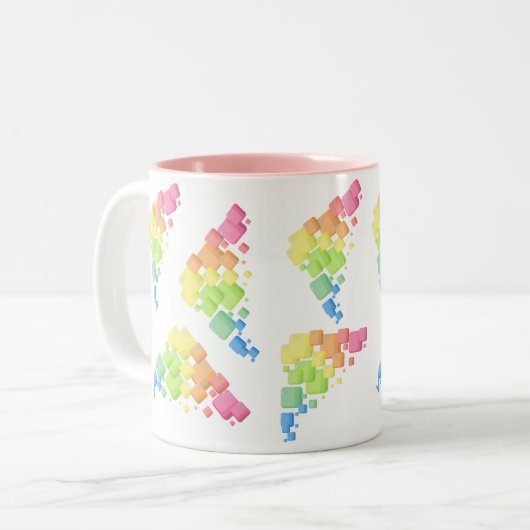 Tasse 2 Couleurs Dessin (Devant gauche)