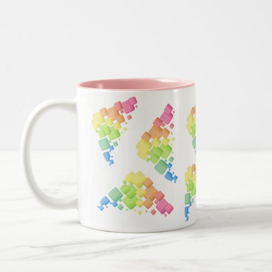 Tasse 2 Couleurs Dessin (Gauche)