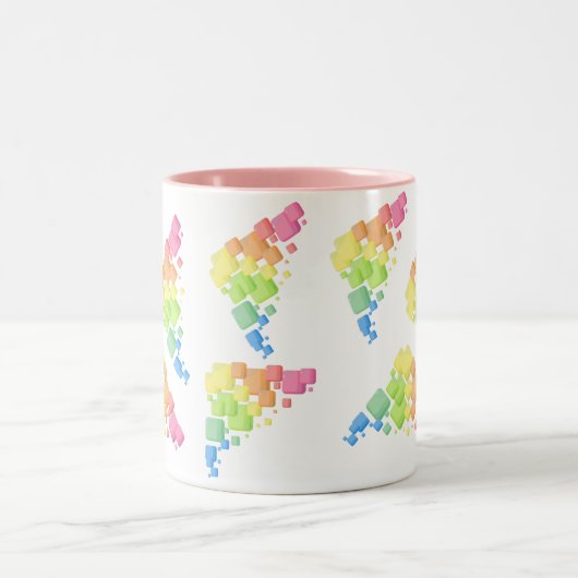 Tasse 2 Couleurs Dessin (Centre)