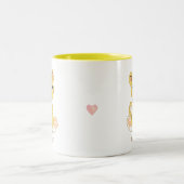 Tasse 2 Couleurs Dessin animalier Wild Young Leopard (Centre)