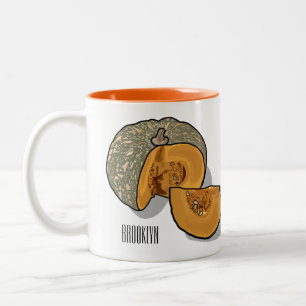 Tasse 2 Couleurs dessin animé citrouille